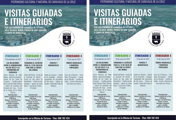 Caravaca lanza un nuevo programa con itinerarios guiados por el municipio y otros territorios con lazos históricos