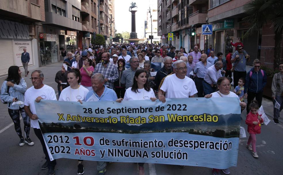 Diez años sin respuestas tras la riada de Lorca